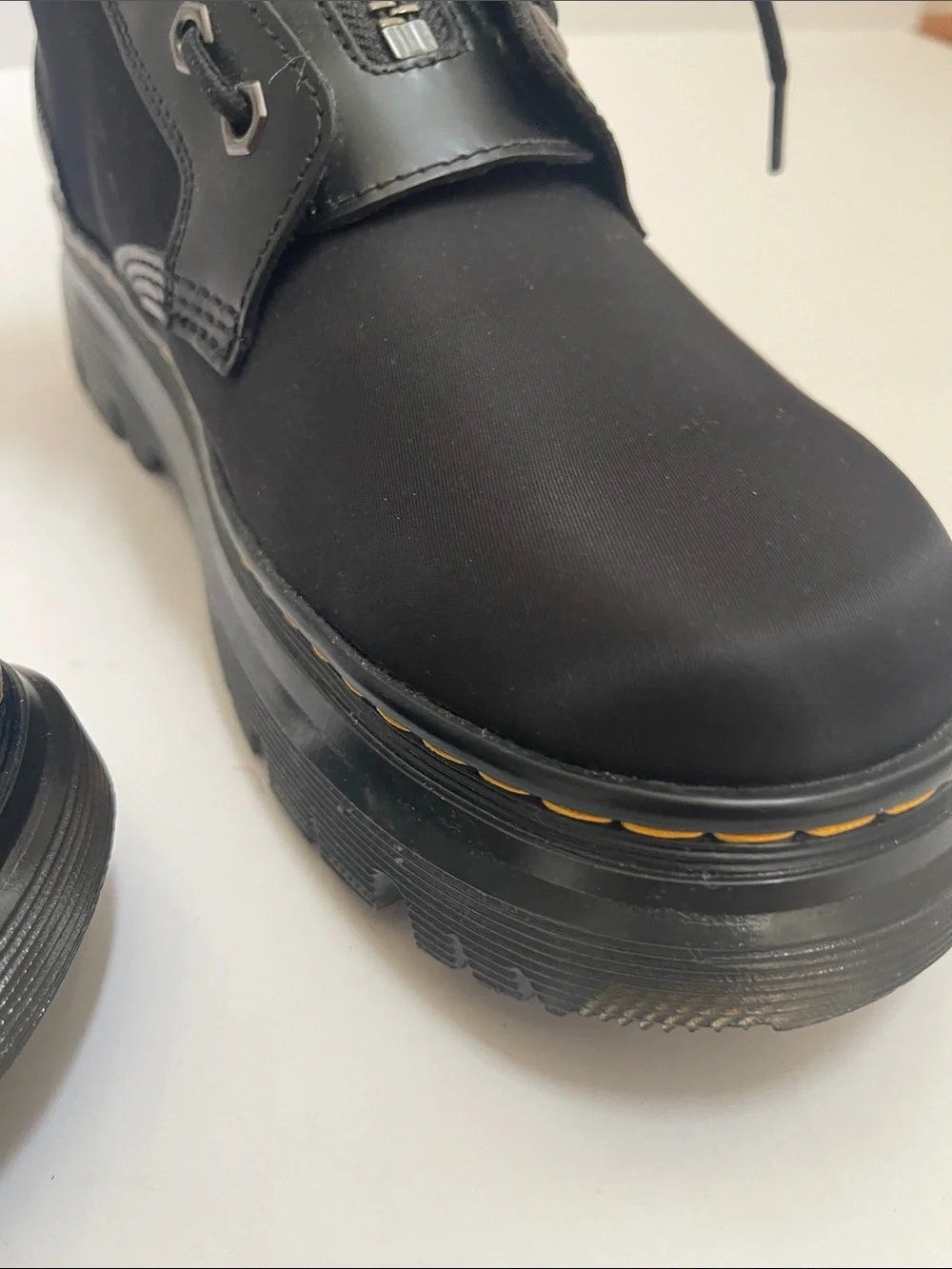 Dr. Martens Air Wair Black Zip Front Lace-Up Boots